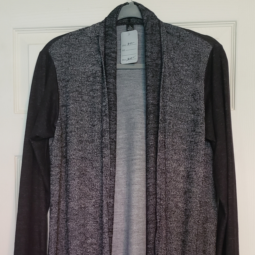 Mod Kham open two-tone cardigan